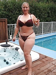 Ravishing fat businesswomen get nude